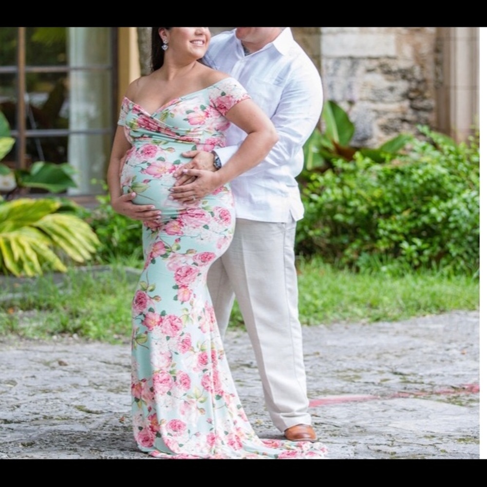 Sew Trendy Audrey floral maternity dress